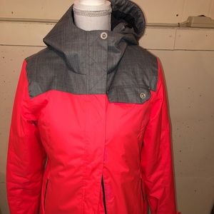 Coral and Gray Spyder Jacket